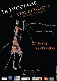 La Fête de la Digolaise et « L'art en Balade » 2015. Du 5 au 6 septembre 2015 à Mougon. Deux-Sevres. 